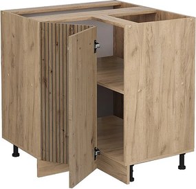 Szafka narożna dąb rzemieślniczy 75.6x60x81.6 r-line