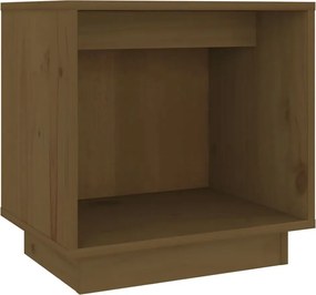 Drewniana minimalistyczna szafka nocna miodowy brąz L8-L17