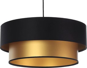 Lampa wisząca DOUBLE BLACK 60 złota/czarna