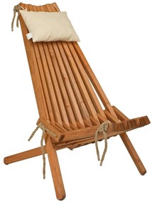 Naturalny drewniany fotel ogrodowy Falun – Garden Pleasure