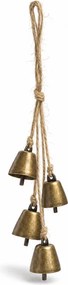 Świąteczna zawieszka dekoracyjna GOLDEN BELLS 35 cm, złota