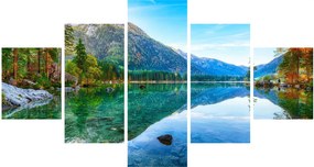 Obraz - Jezioro Hintersee (125x70 cm)