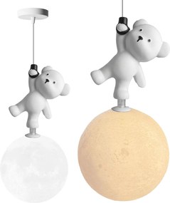 LAMPA SUFITOWA WISZĄCA MIŚ STOJĄCY NA KSIĘŻYCU G166-1CP