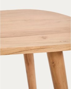 Stolik z litego drewna akacjowego w naturalnym kolorze 60x110,5 cm Duvani – Kave Home