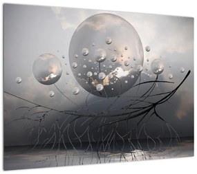 Obraz abstrakcyjnych kul (70x50 cm)