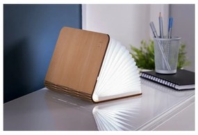 Lampa stołowa LED w naturalnym kolorze z tekstylnym kloszem (wysokość 2,5 cm) Booklight – Gingko