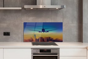 Panel nad Blat Kuchenny Samolot o Zachodzie Słońca