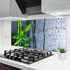 Panel Szklany do Kuchni Świeżość Zielonego Bambusa