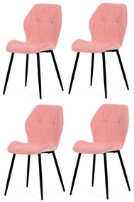 Zestaw krzeseł do jadalni CT-285 PINK2, 4 szt.