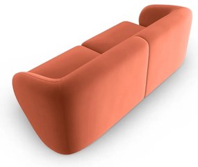 Różowa aksamitna sofa 188 cm Paolo – Milo Casa