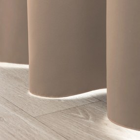 Zasłona zaciemniająca na taśmie marszczącej ciemnobeżowy 140 x 280 cm 1 szt.