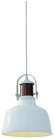 Biała lampa wisząca z metalowym kloszem ø 21,5 cm Noor – GTV