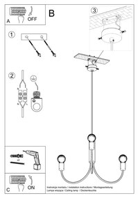 Czarna lampa wisząca ø 45 cm Karim – Nice Lamps