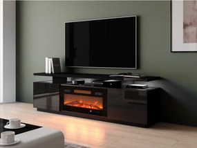 Szafka RTV Aniceto z kominkiem