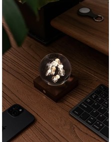 Lampa stołowa LED w naturalnym kolorze ze szklanym kloszem (wysokość 8 cm) Amber – Gingko
