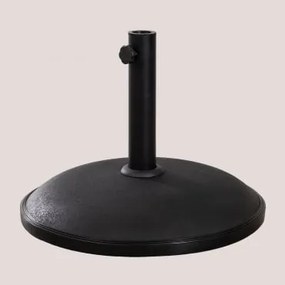 Stopa Parasola Okrągła Ø50 Cm Z Betonu I Stali Zante Czarna - Sklum