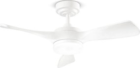 Wentylator sufitowy Perenz 7186 B CT biały z oświetleniem - Ø 90 cm, 3 łopatki, 6 prędkości, silnik prądu stałego 40 W, cichy