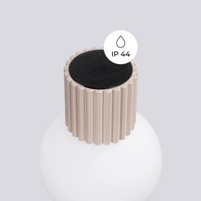 Kinkiet HALO taupe IP44 ryflowany SOLLUX  LIGHTING