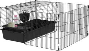 PawHut Klatka dla małych zwierząt z miską na jedzenie