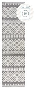 Szary chodnik z szenilu odpowiedni do prania 60x240 cm Jhansi – Flair Rugs