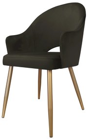 Krzesło obrotowe Velvet podstawa złota MG05