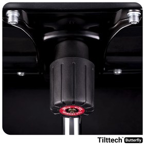 Materiałowy fotel gamingowy Diablo X-Player 2.0 King Size, biało-czarny