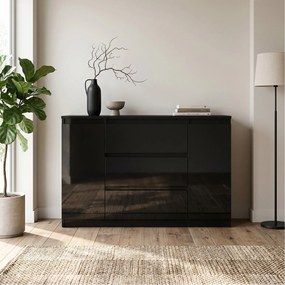 Komoda NUDO 120 cm do Salonu Sypialni Czarny