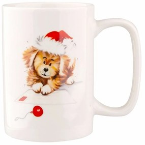 Altom Kubek porcelanowy Xmas Dog D, 300 ml