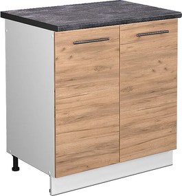 Szafka pod zlew złoty dąb energetyczny 80x60x82 fame-line