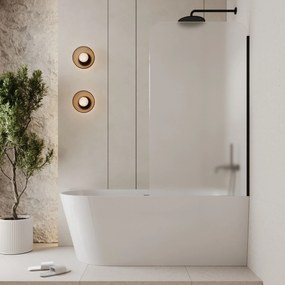 Parawan nawannowy półokrągły MOLIS Square Satin szkło satynowe matowe | Różne rozmiary : Kolor profili kabiny - złoty, Rozmiar - 70x150 cm