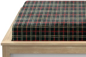 PrzytulneMieszkanie.pl Prześcieradło z mikropluszu GLENMOORE 160x200 cm zielone