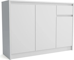 Komoda ASTORRE - Biały / 113 cm / 1 szuflada