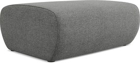 Pufa - z tkaniny szenilowej - słoniowy - NANEA