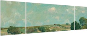 Obraz - Alfred Sisley,  Meadow, reprodukcje (170x50 cm)