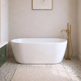 Wanna wolnostojąca owalna akrylowa biała 170 x 80 cm ELEGANT | Możliwa opcja Go Color : Wybierz swój kolor - biały