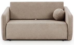 Sofa Zeldia 155 z funkcją spania - brązowy szenil hydrofobowy Spring 1110