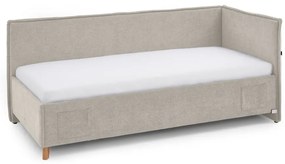 Beżowe łóżko dziecięce ze schowkiem 90x200 cm Fun – Meise Möbel