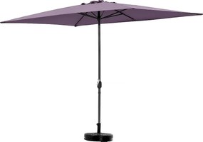 Parasol ogrodowy "Sol 2" - Kwadratowy - 2 x 3 m - Fioletowy