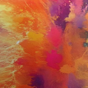 Obraz - Dynamiczna abstrakcja (z zegarem) (90x30 cm)