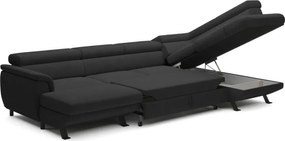 Narożnik RAVEN XL wolnostojący z funkcją spania tkanina Artico 37439 Antracytowy WERSAL