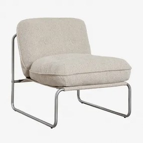 Fotel Matilda Z Tkaniny Bouclé Bouclé Kolory Naturalne - Sklum