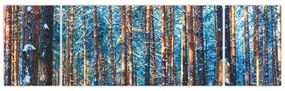 Obraz - Zimowy las (170x50 cm)