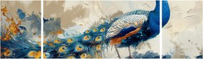 Obraz - Paw, malarstwo (170x50 cm)