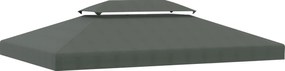 Outsunny Dach do pawilonu ogrodowego 3x4 - ciemnoszary poliestrowy na imprezę w ogrodzie, dach do altany ogrodowej | Aosom PL