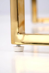 MERCURY 3 zestaw 2 ław, zestaw 2 ław, kolor: biały marmur złoty