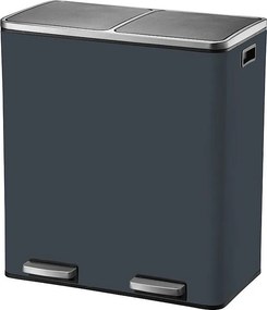 Kosz na Śmieci z Pedałem do Segregacji MAJOR szary 60L