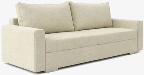Sofa z Funkcją Spania DRAVOS Kremowa Japandi