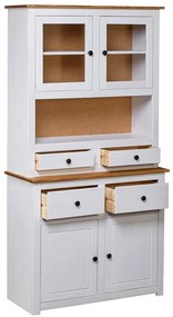 Biały drewniany kredens - Romda