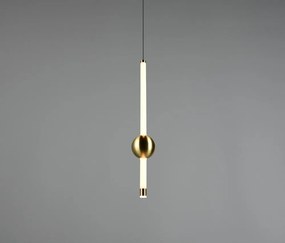 Lampa wisząca LED ze ściemniaczem w kolorze mosiądzu Melita – Trio