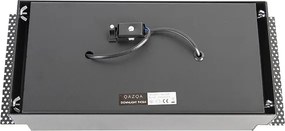 Zestaw 6 reflektorów wpuszczanych czarnych AR111 obrotowych i odchylanych bezramkowych 2-punktowych - Oneon